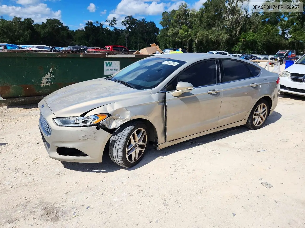 FORD FUSION 2015, VIN 3FA6P0H74FR150957