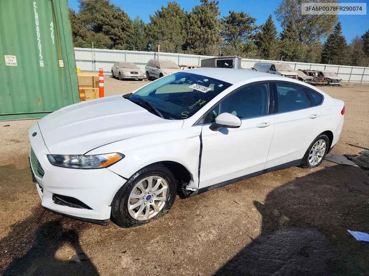 FORD FUSION 2015, VIN 3FA6P0G78FR290074