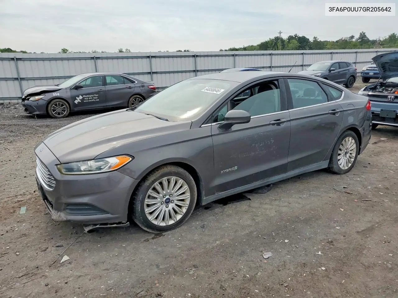 FORD FUSION 2016, VIN 3FA6P0UU7GR205642