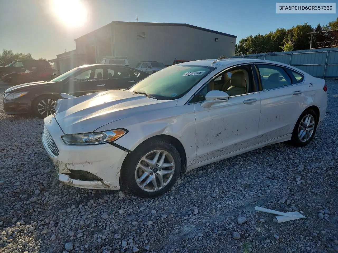 FORD FUSION 2016, VIN 3FA6P0HD6GR357339