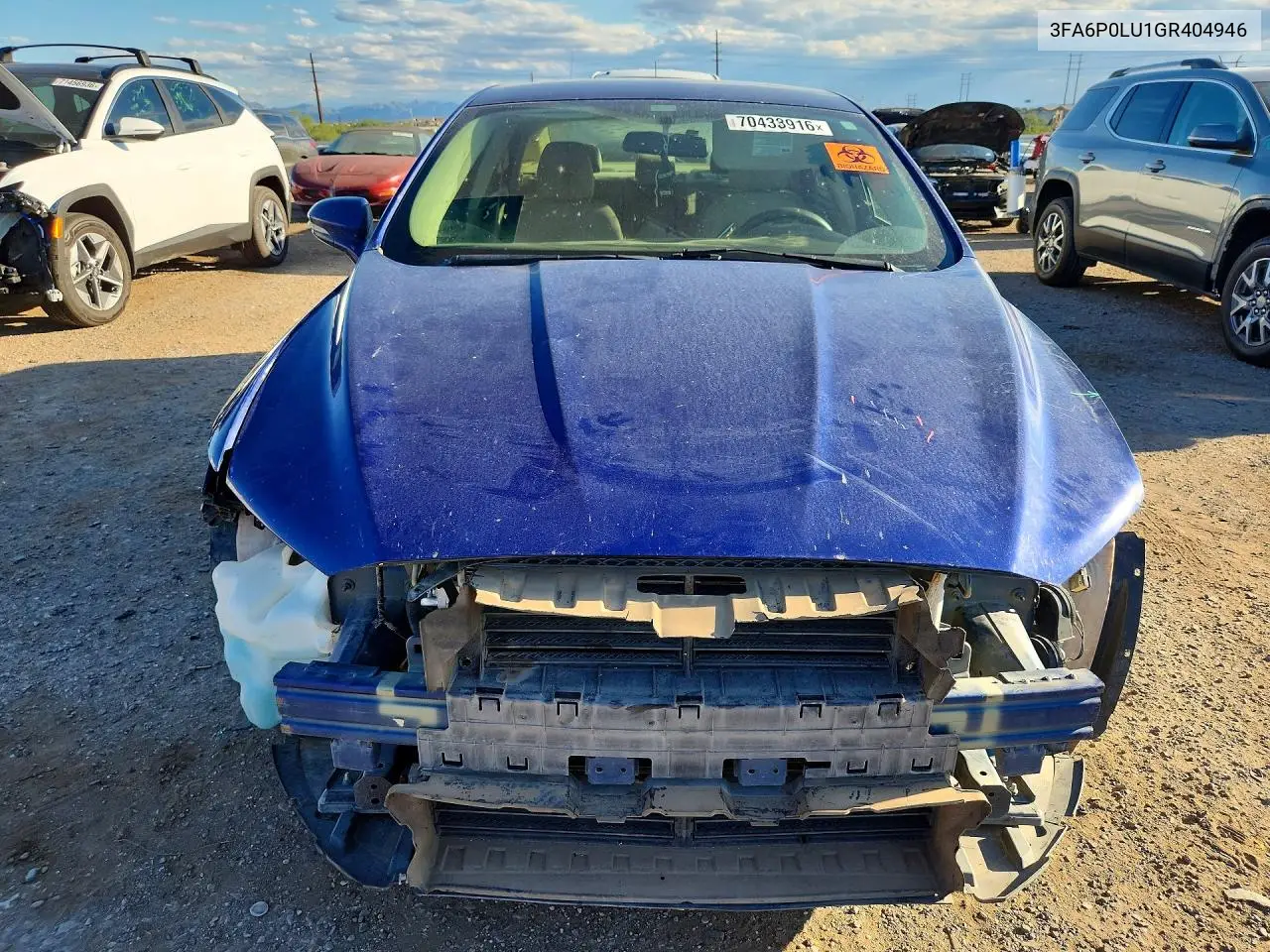2016 FORD FUSION VIN 3FA6P0LU1GR404946 — фото 5
