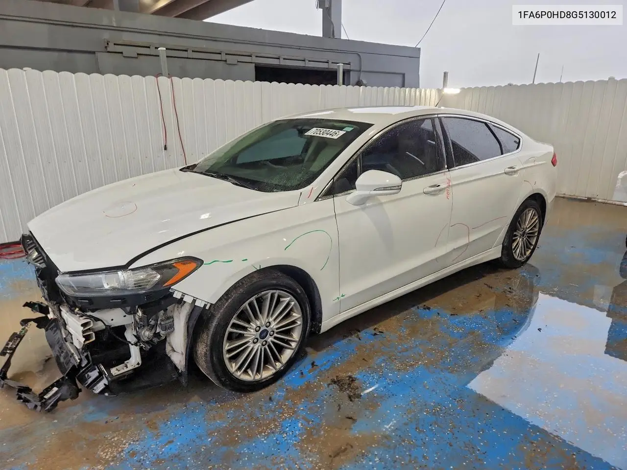 FORD FUSION 2016, VIN 1FA6P0HD8G5130012