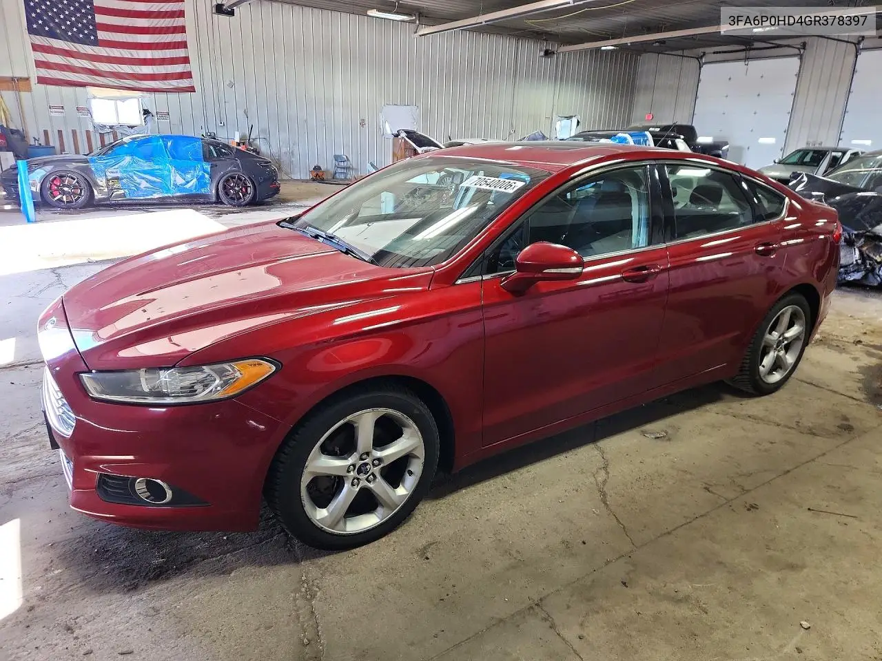 FORD FUSION 2016, VIN 3FA6P0HD4GR378397