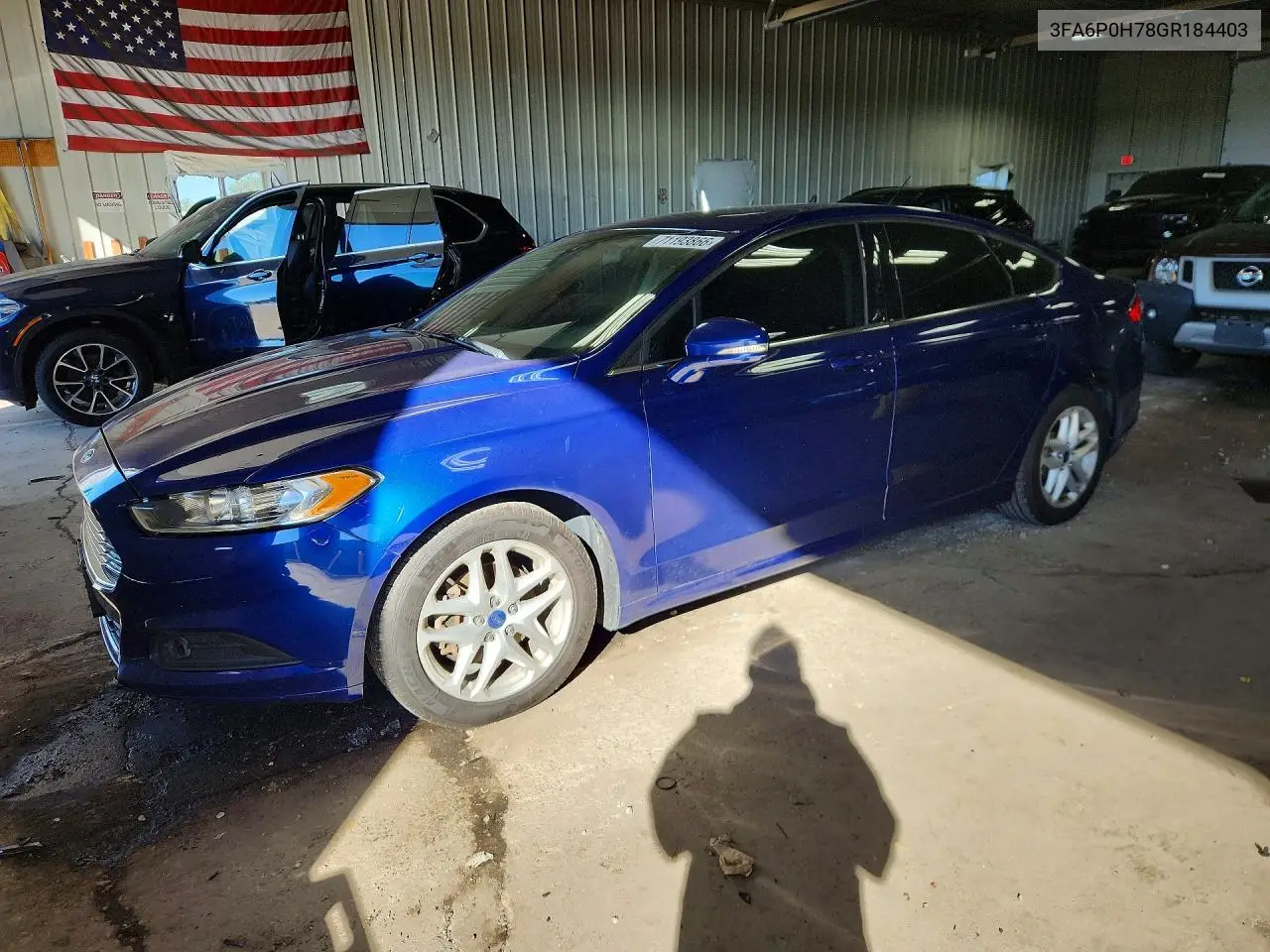 FORD FUSION 2016, VIN 3FA6P0H78GR184403