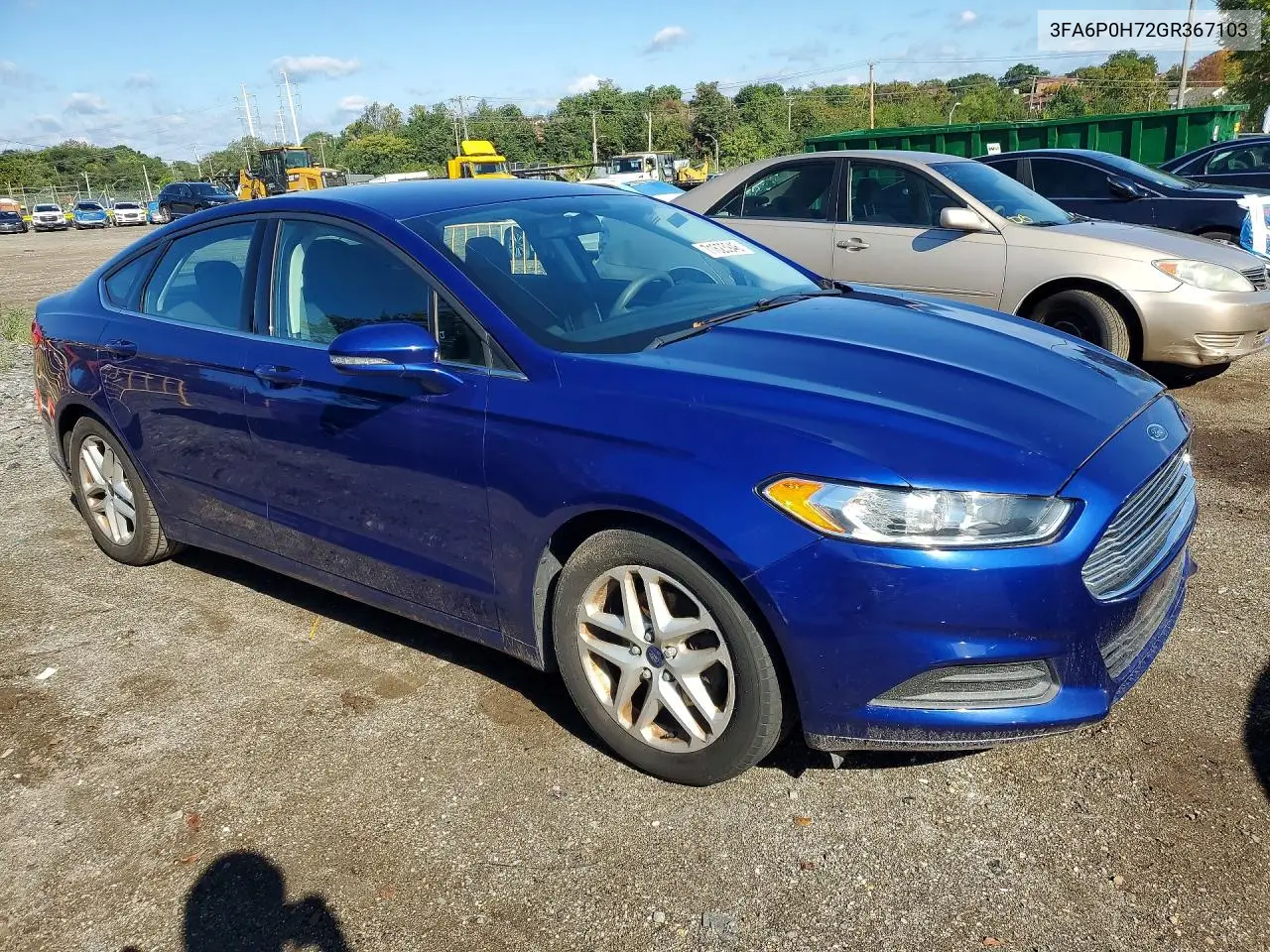 2016 FORD FUSION VIN 3FA6P0H72GR367103 — фото 4