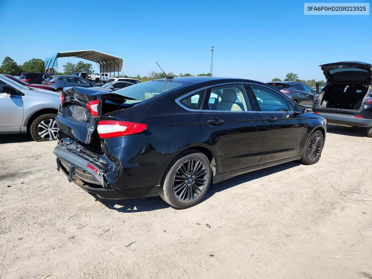 2016 FORD FUSION VIN 3FA6P0HD2GR223525 — фото 3