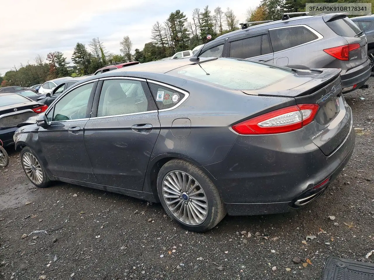 2016 FORD FUSION VIN 3FA6P0K91GR178341 — фото 2