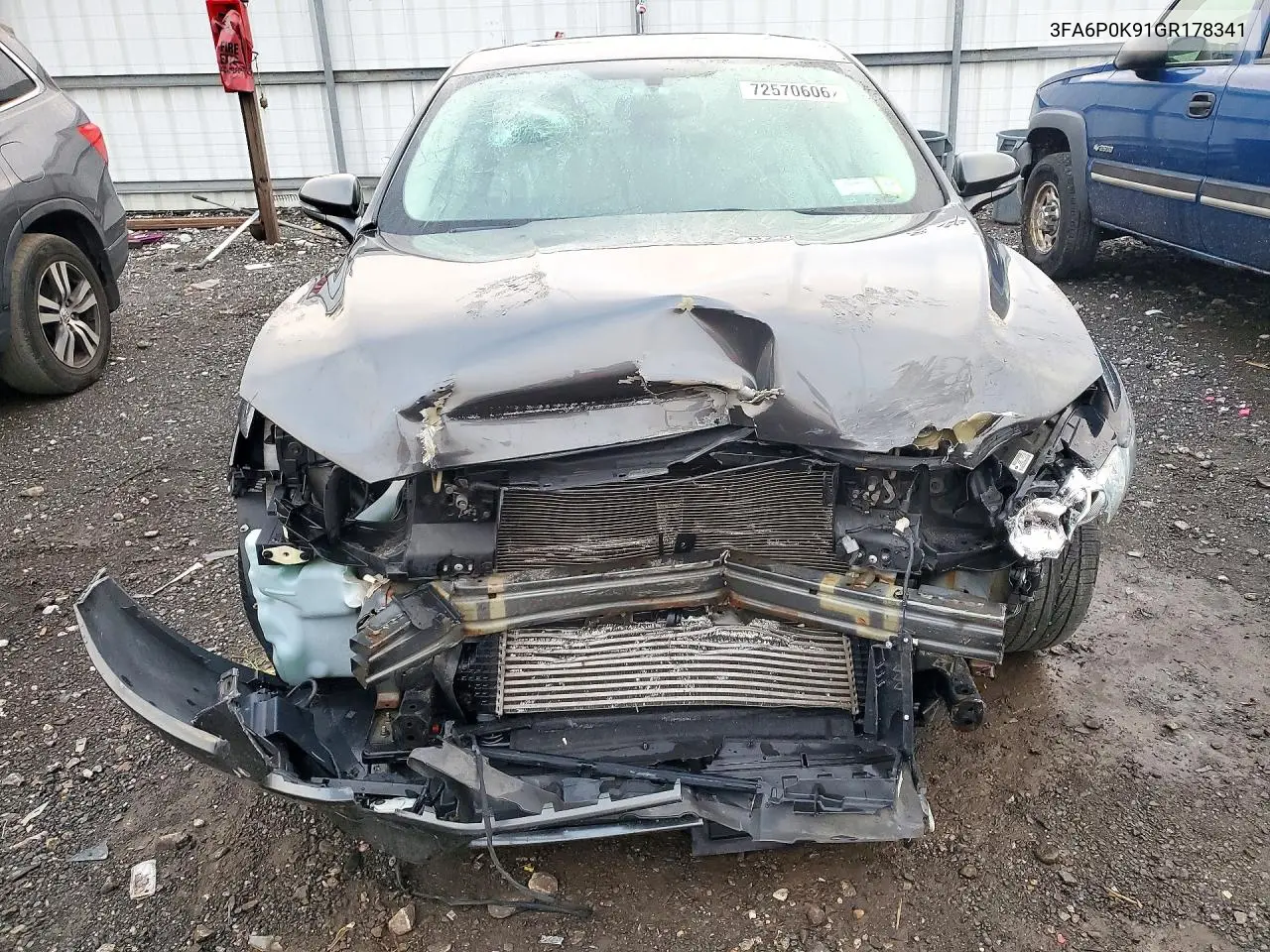 2016 FORD FUSION VIN 3FA6P0K91GR178341 — фото 5
