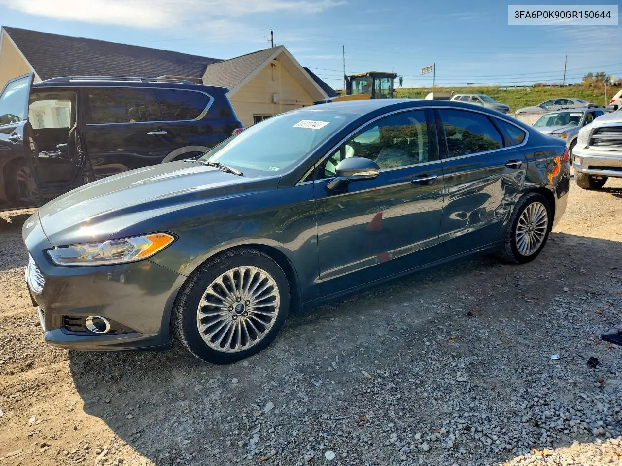 FORD FUSION 2016, VIN 3FA6P0K90GR150644