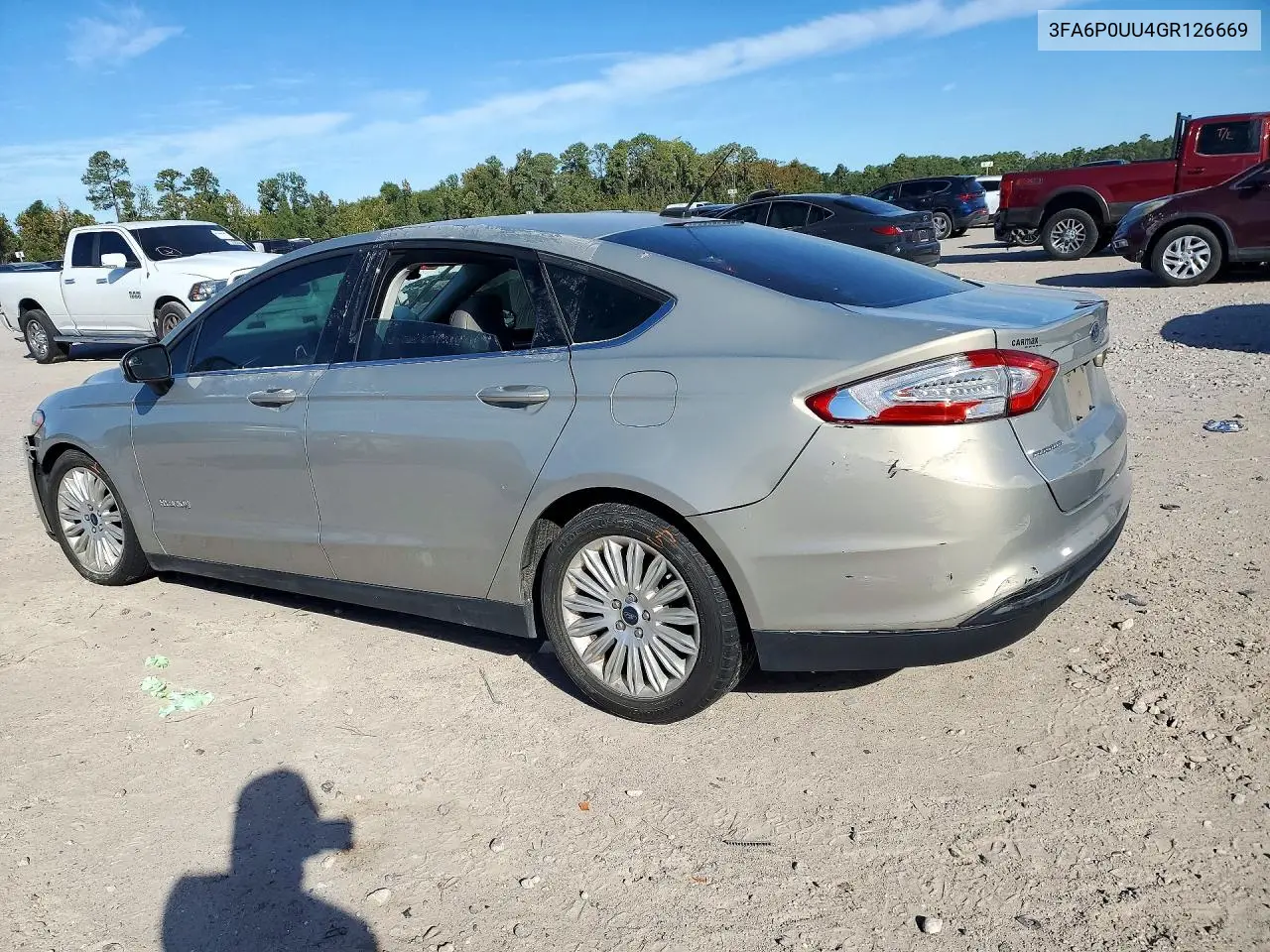 FORD FUSION 2016, VIN 3FA6P0UU4GR126669