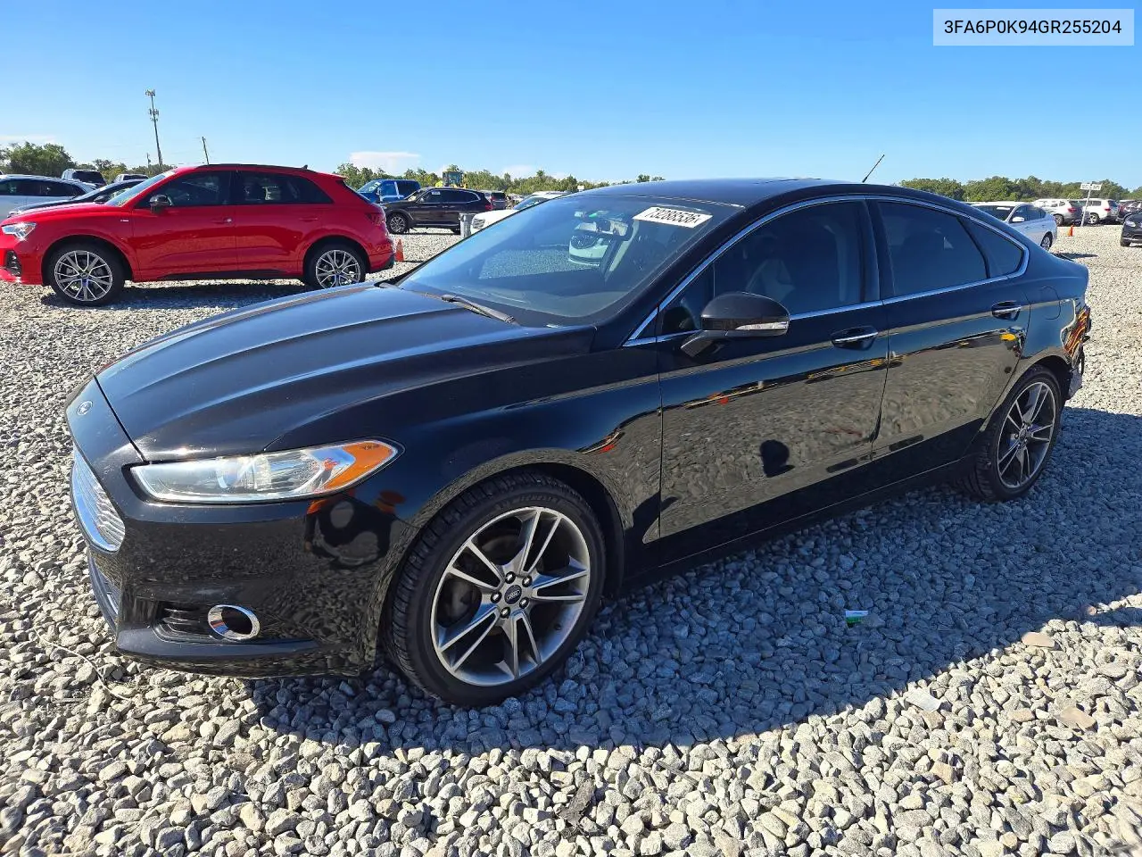 FORD FUSION 2016, VIN 3FA6P0K94GR255204