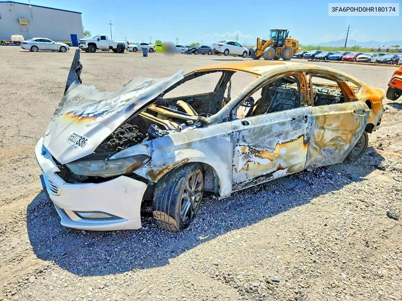 FORD FUSION 2017, VIN 3FA6P0HD0HR180174