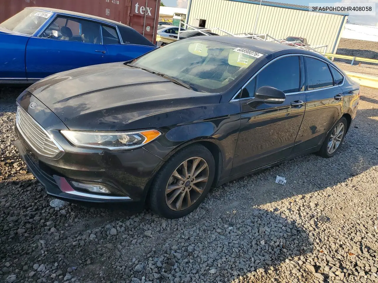 FORD FUSION 2017, VIN 3FA6P0HD0HR408058