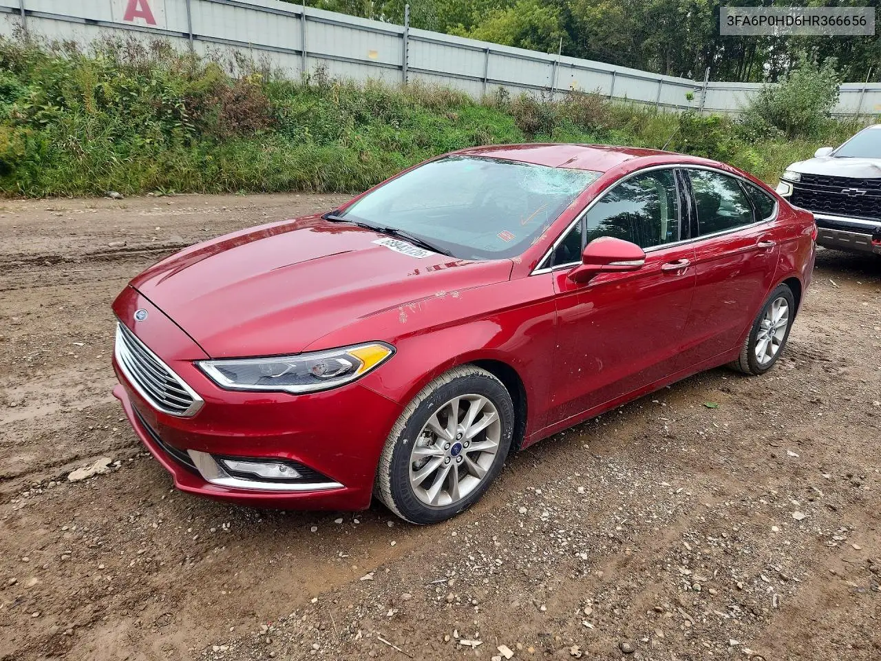 FORD FUSION 2017, VIN 3FA6P0HD6HR366656