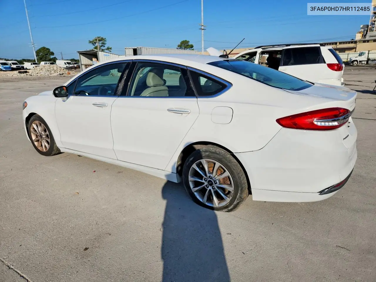 2017 FORD FUSION VIN 3FA6P0HD7HR112485 — фото 2