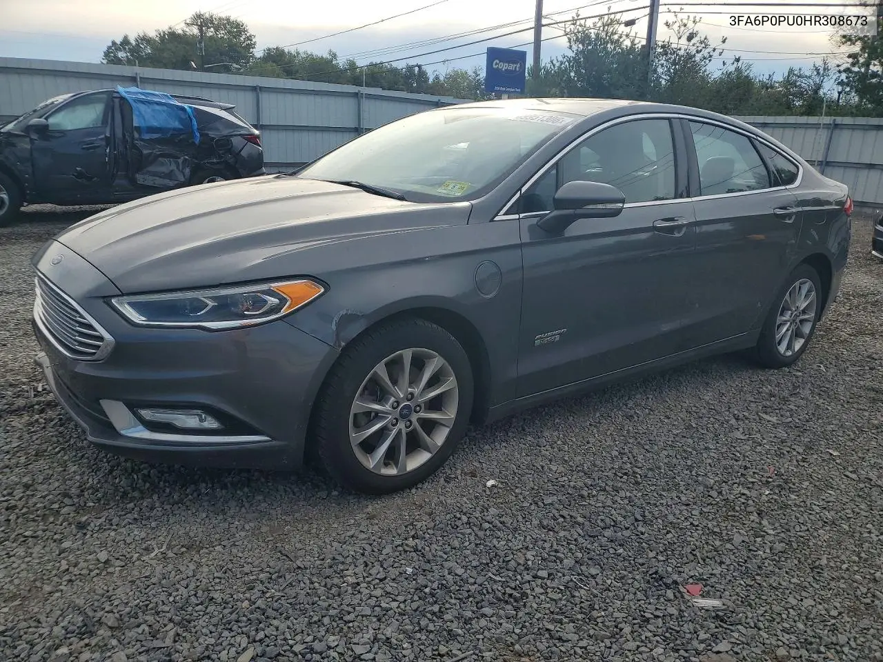 FORD FUSION 2017, VIN 3FA6P0PU0HR308673