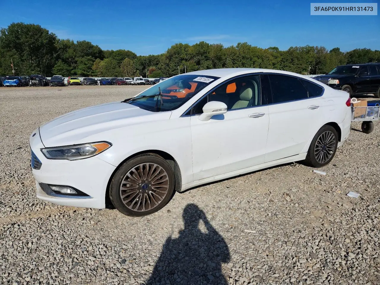 FORD FUSION 2017, VIN 3FA6P0K91HR131473