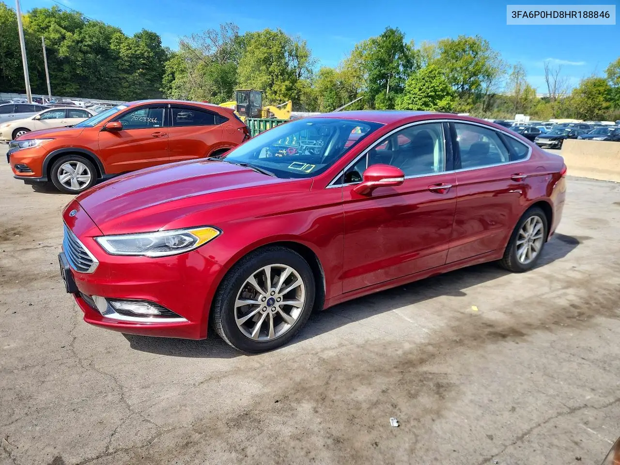 FORD FUSION 2017, VIN 3FA6P0HD8HR188846