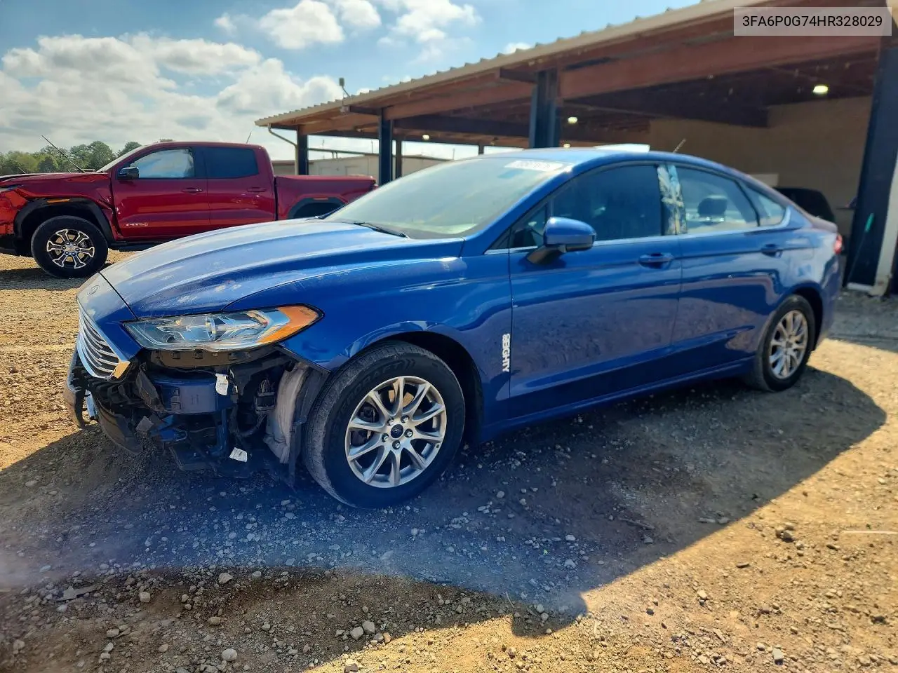 FORD FUSION 2017, VIN 3FA6P0G74HR328029