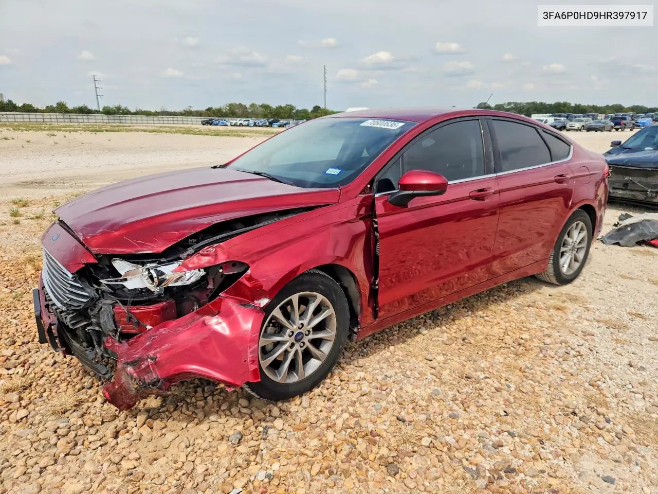 FORD FUSION 2017, VIN 3FA6P0HD9HR397917
