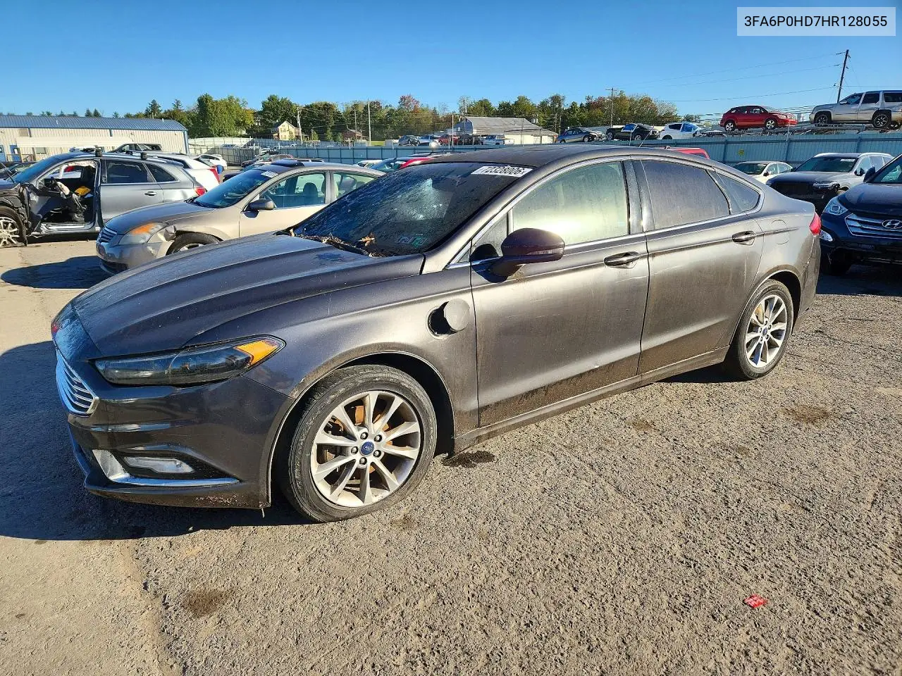 FORD FUSION 2017, VIN 3FA6P0HD7HR128055