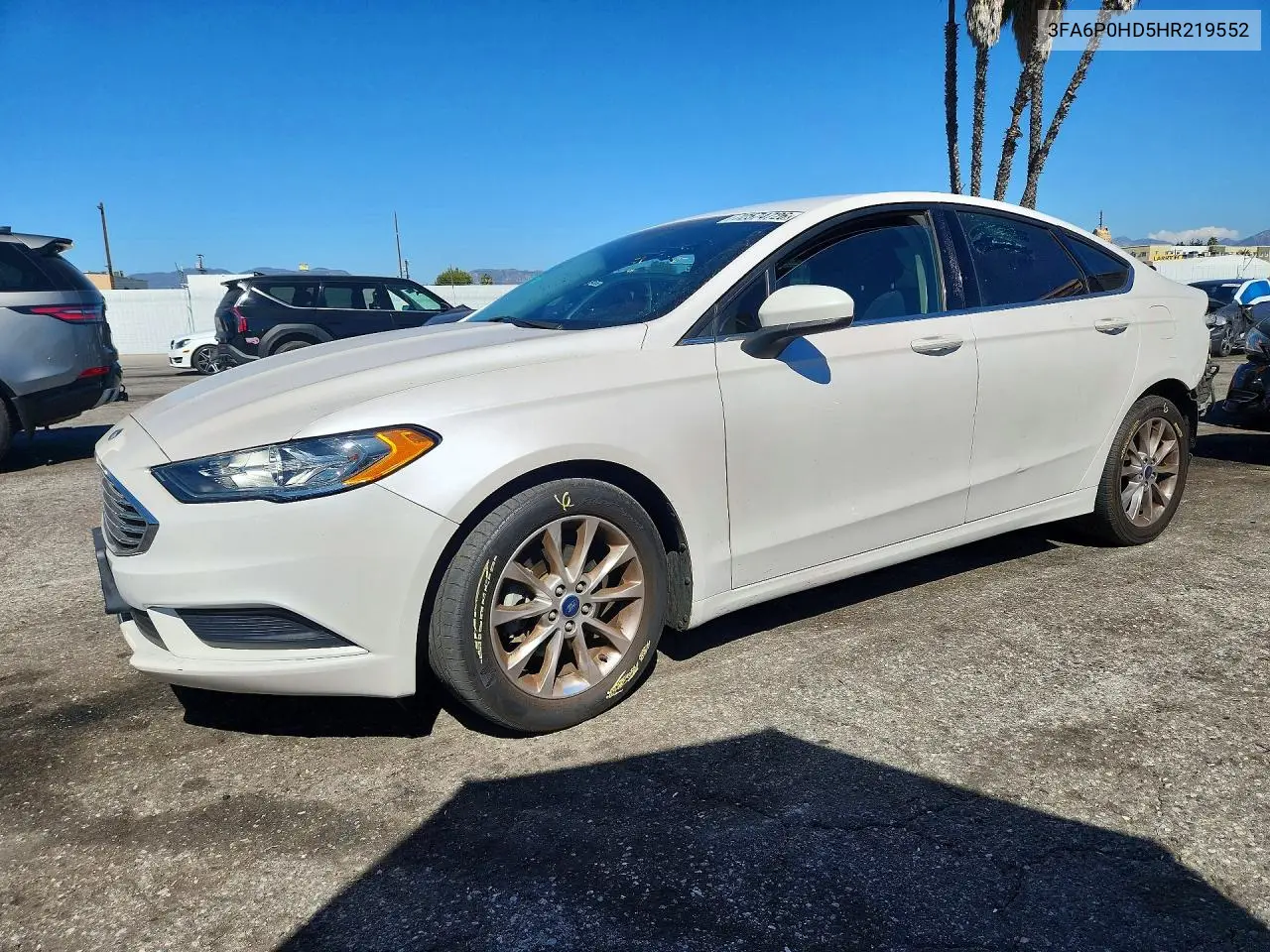FORD FUSION 2017, VIN 3FA6P0HD5HR219552