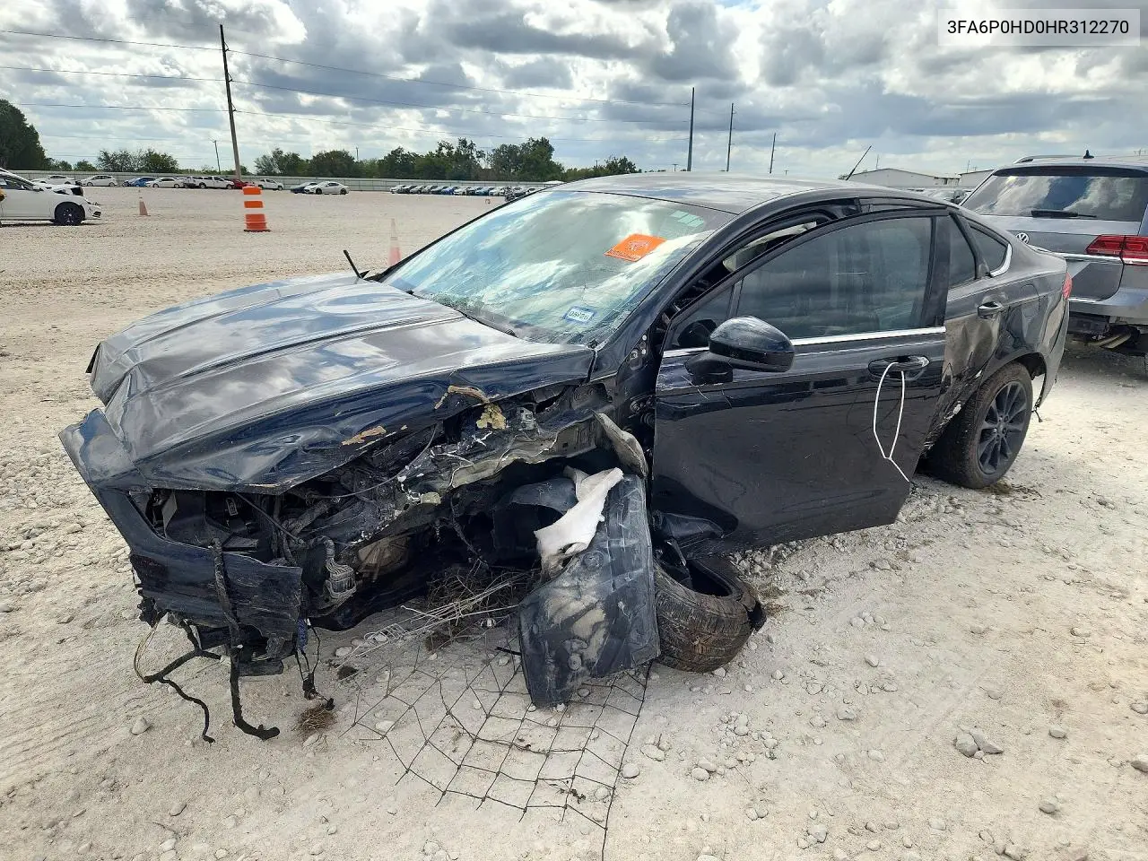 FORD FUSION 2017, VIN 3FA6P0HD0HR312270