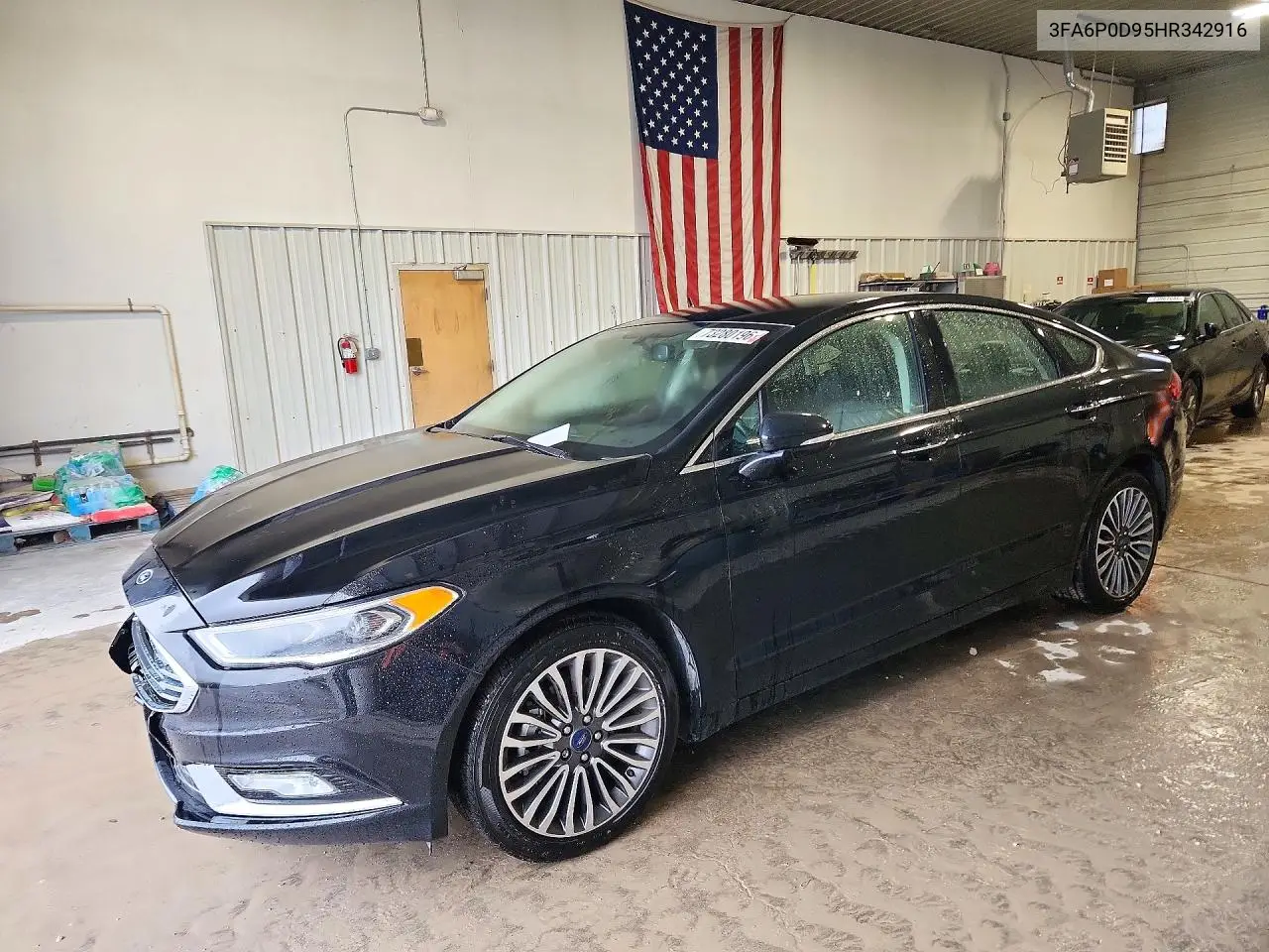 FORD FUSION 2017, VIN 3FA6P0D95HR342916