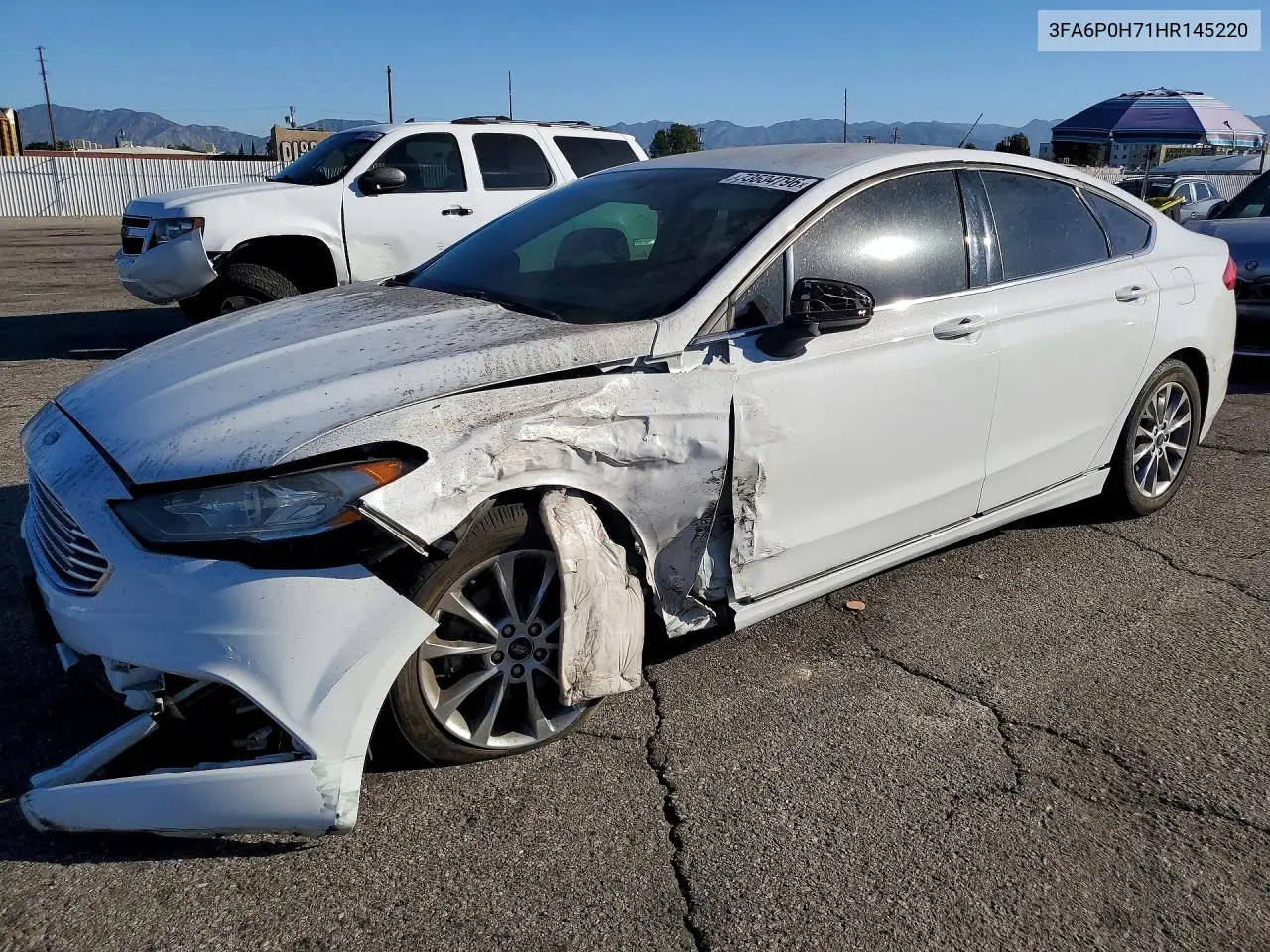 FORD FUSION 2017, VIN 3FA6P0H71HR145220