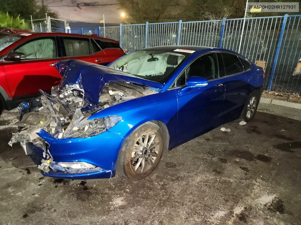 FORD FUSION 2017, VIN 3FA6P0HD2HR127931