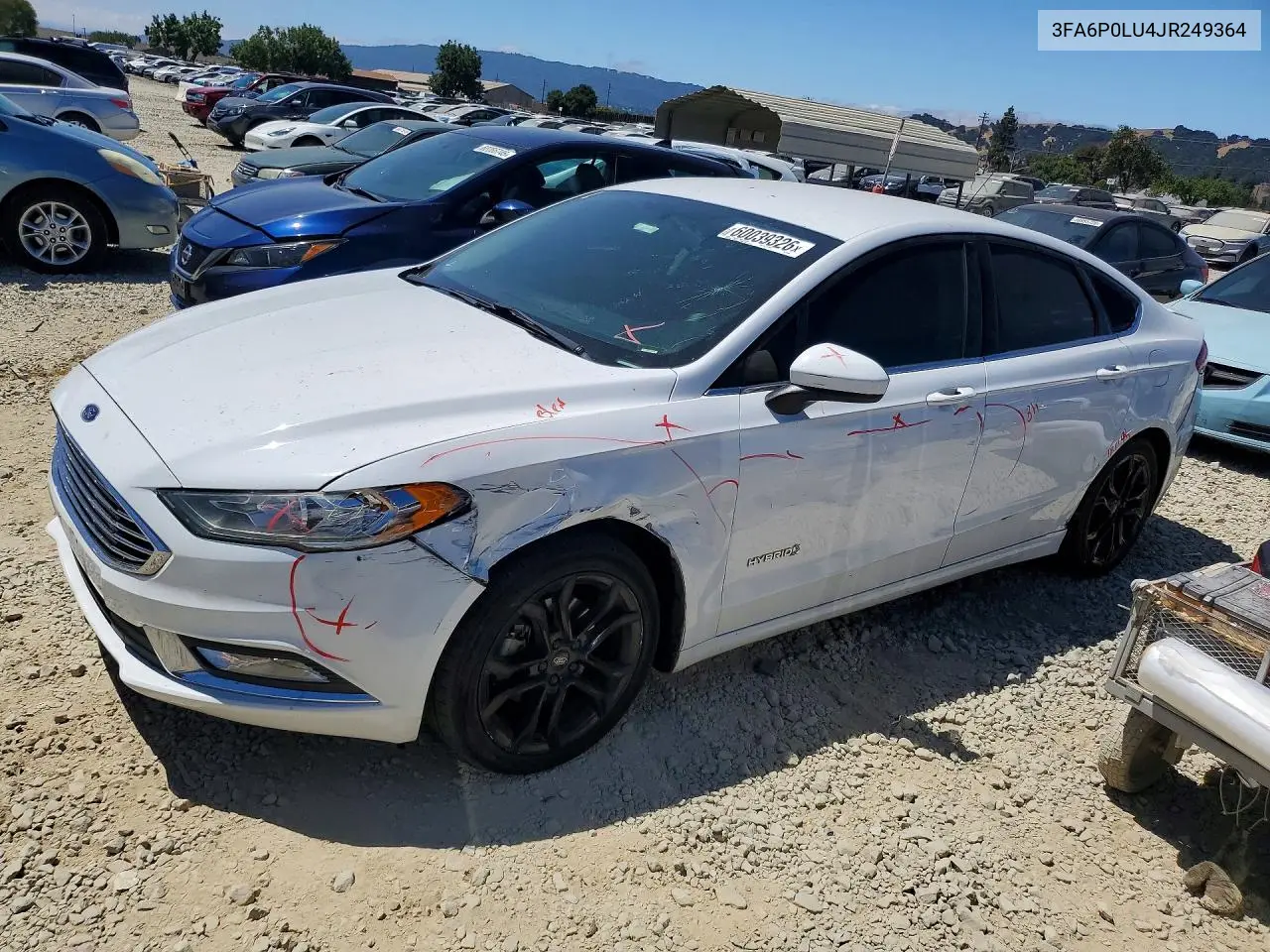 FORD FUSION 2018, VIN 3FA6P0LU4JR249364