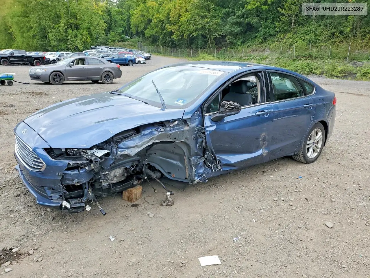 FORD FUSION 2018, VIN 3FA6P0HD2JR223287