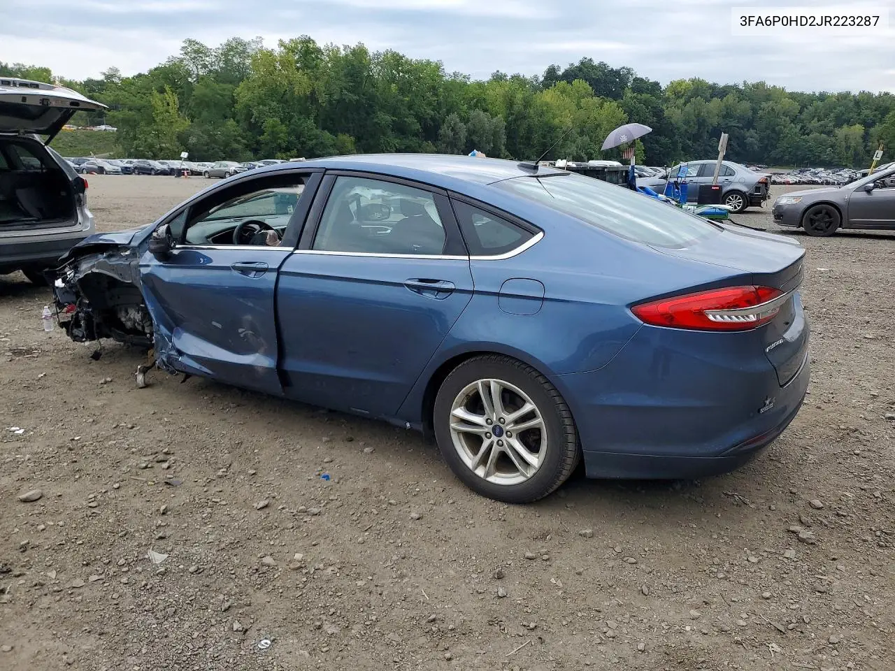 2018 FORD FUSION VIN 3FA6P0HD2JR223287 — фото 2
