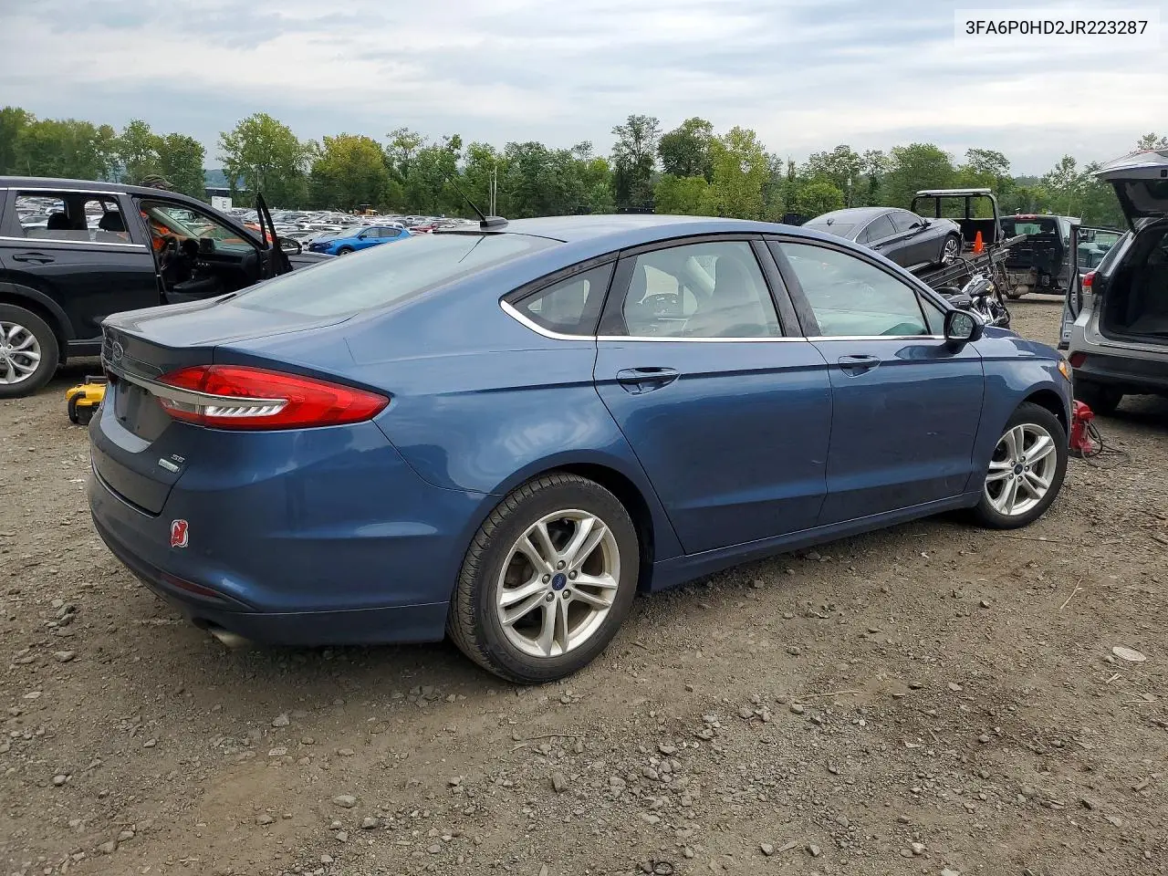 2018 FORD FUSION VIN 3FA6P0HD2JR223287 — фото 3