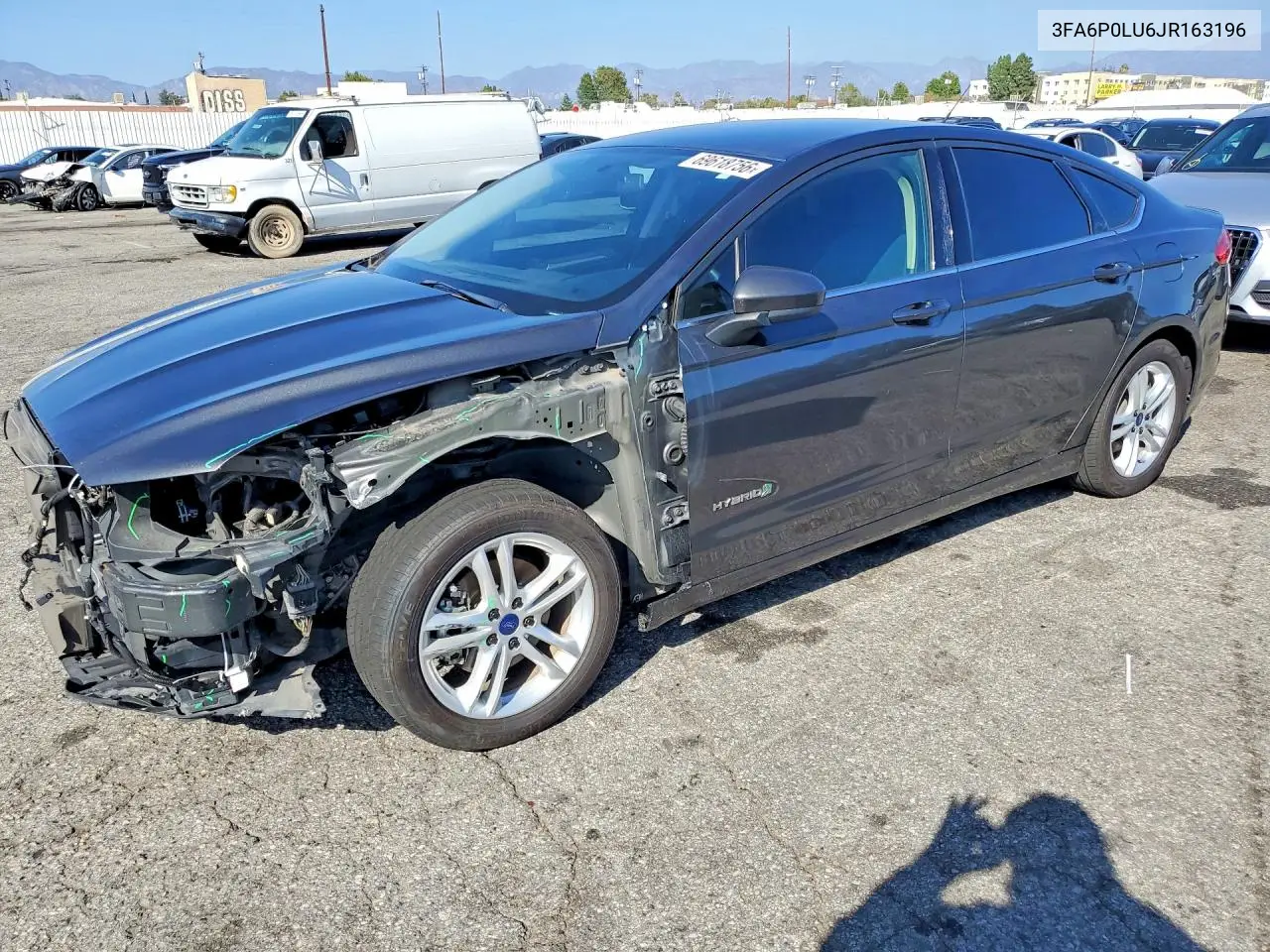 FORD FUSION 2018, VIN 3FA6P0LU6JR163196