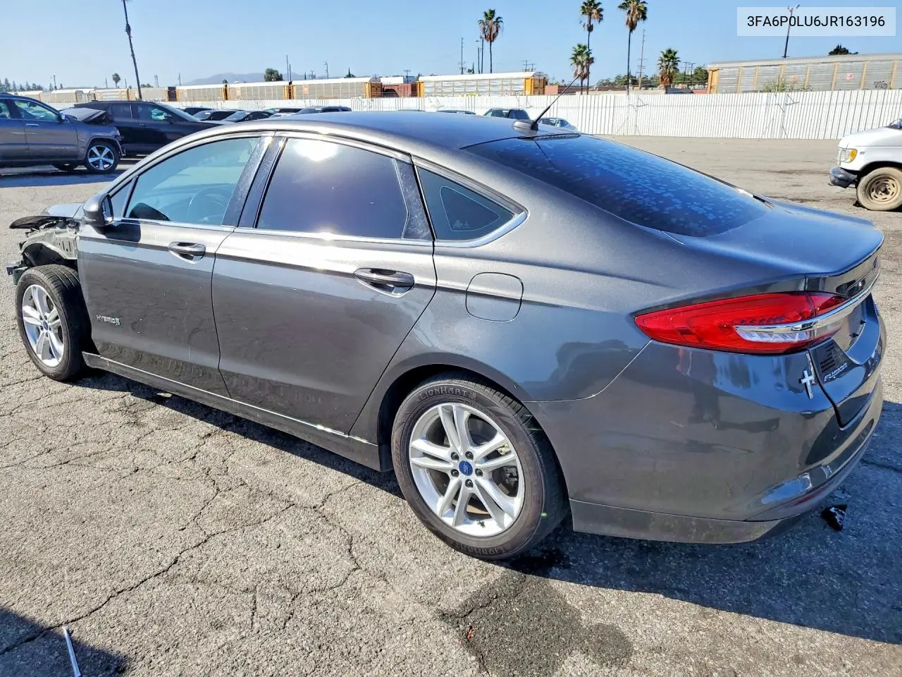2018 FORD FUSION VIN 3FA6P0LU6JR163196 — фото 2