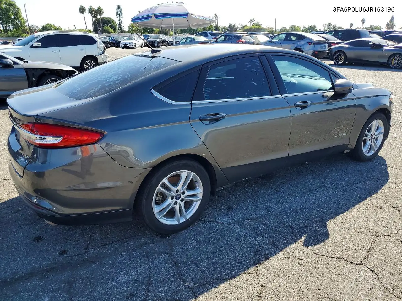 2018 FORD FUSION VIN 3FA6P0LU6JR163196 — фото 3