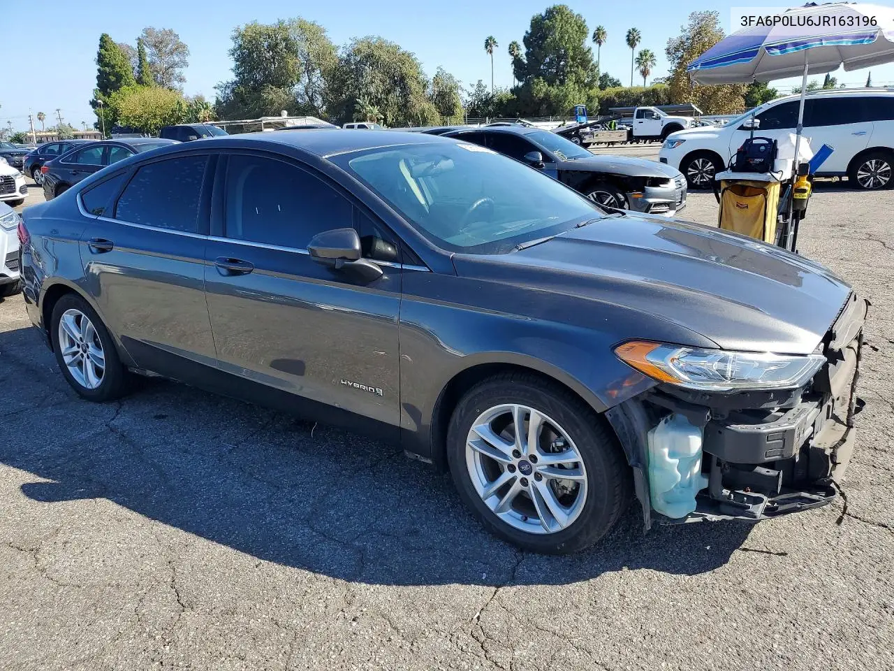 2018 FORD FUSION VIN 3FA6P0LU6JR163196 — фото 4