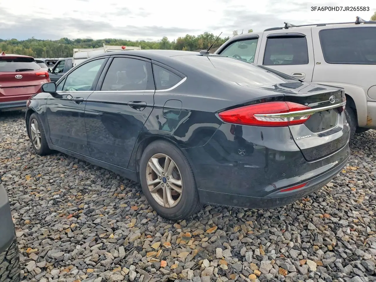 2018 FORD FUSION VIN 3FA6P0HD7JR265583 — фото 2