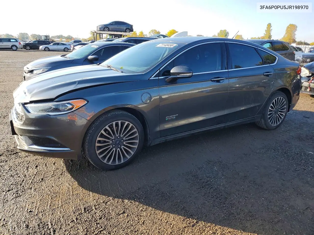 FORD FUSION 2018, VIN 3FA6P0PU5JR198970