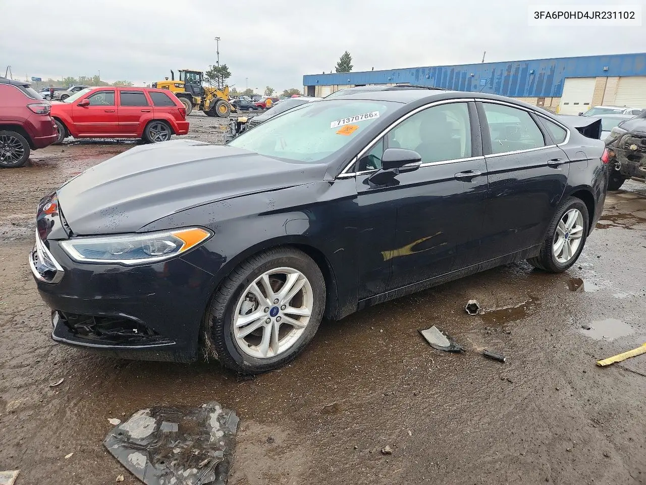 FORD FUSION 2018, VIN 3FA6P0HD4JR231102