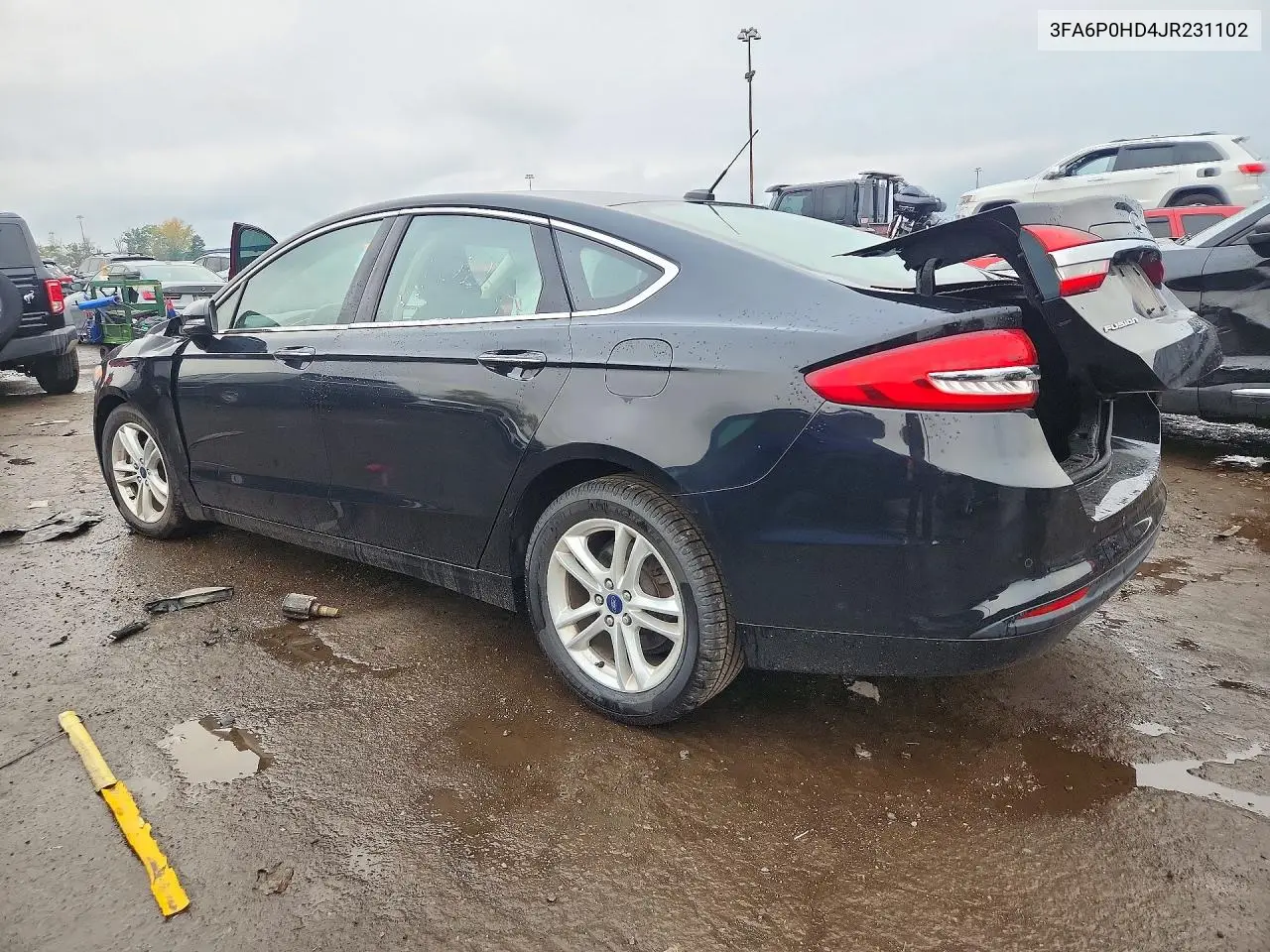 2018 FORD FUSION VIN 3FA6P0HD4JR231102 — фото 2