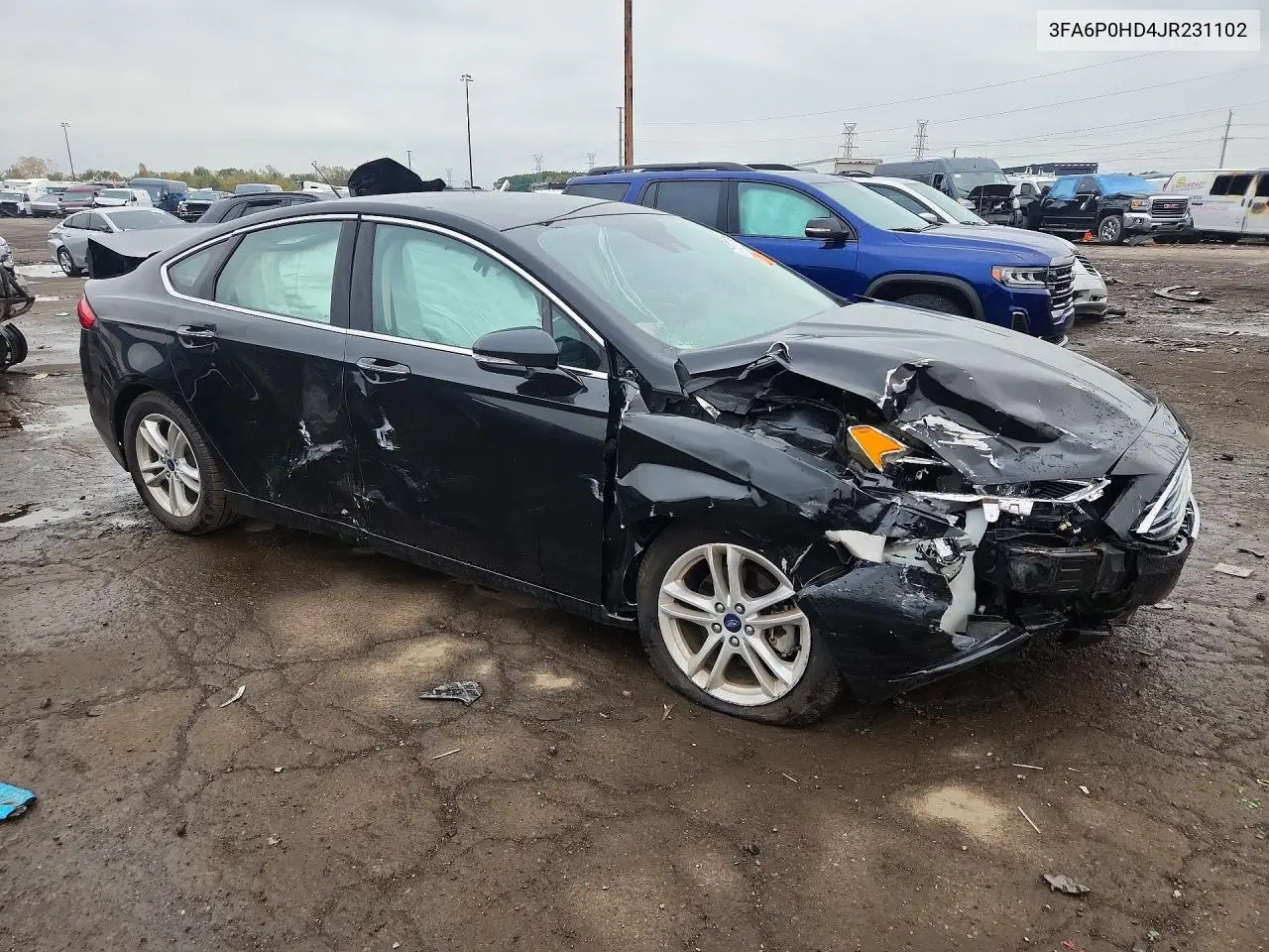 2018 FORD FUSION VIN 3FA6P0HD4JR231102 — фото 4