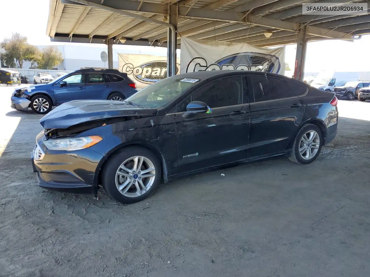 FORD FUSION 2018, VIN 3FA6P0LU2JR206934