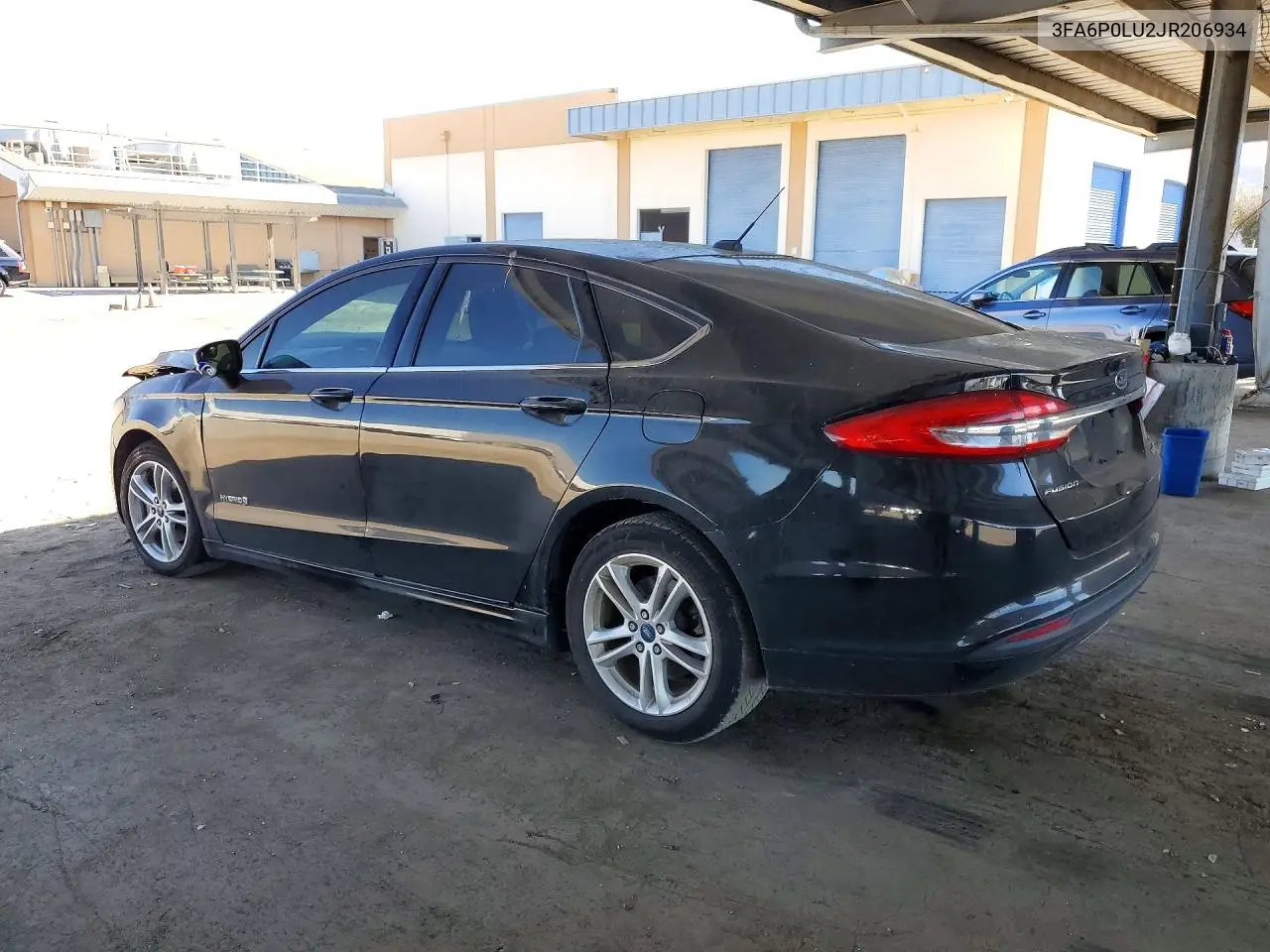 2018 FORD FUSION VIN 3FA6P0LU2JR206934 — фото 2