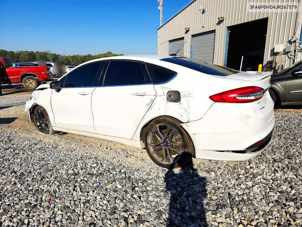 2018 FORD FUSION VIN 3FA6P0HD4JR267579 — фото 2