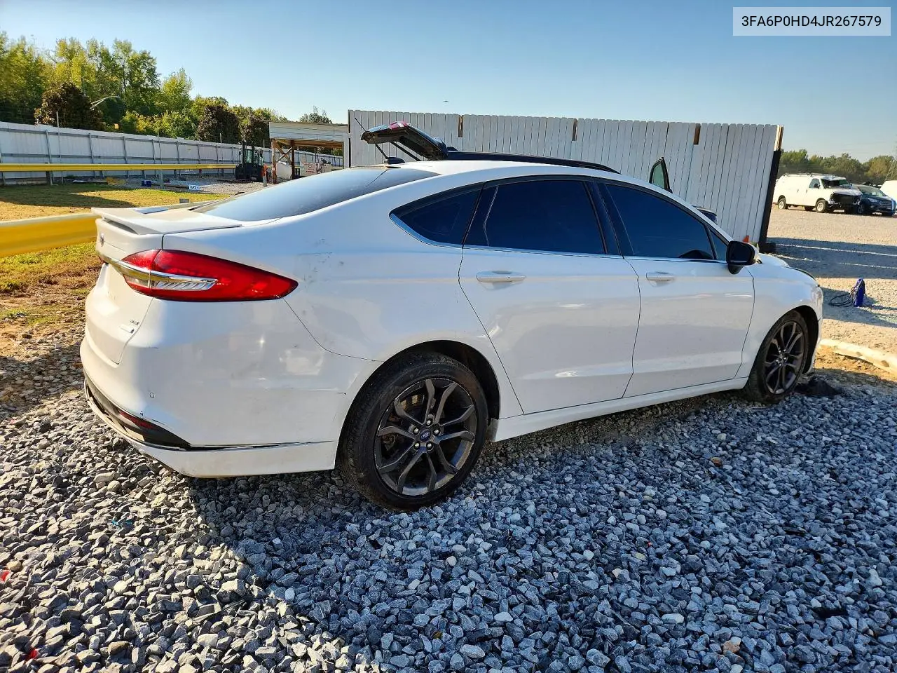 2018 FORD FUSION VIN 3FA6P0HD4JR267579 — фото 3