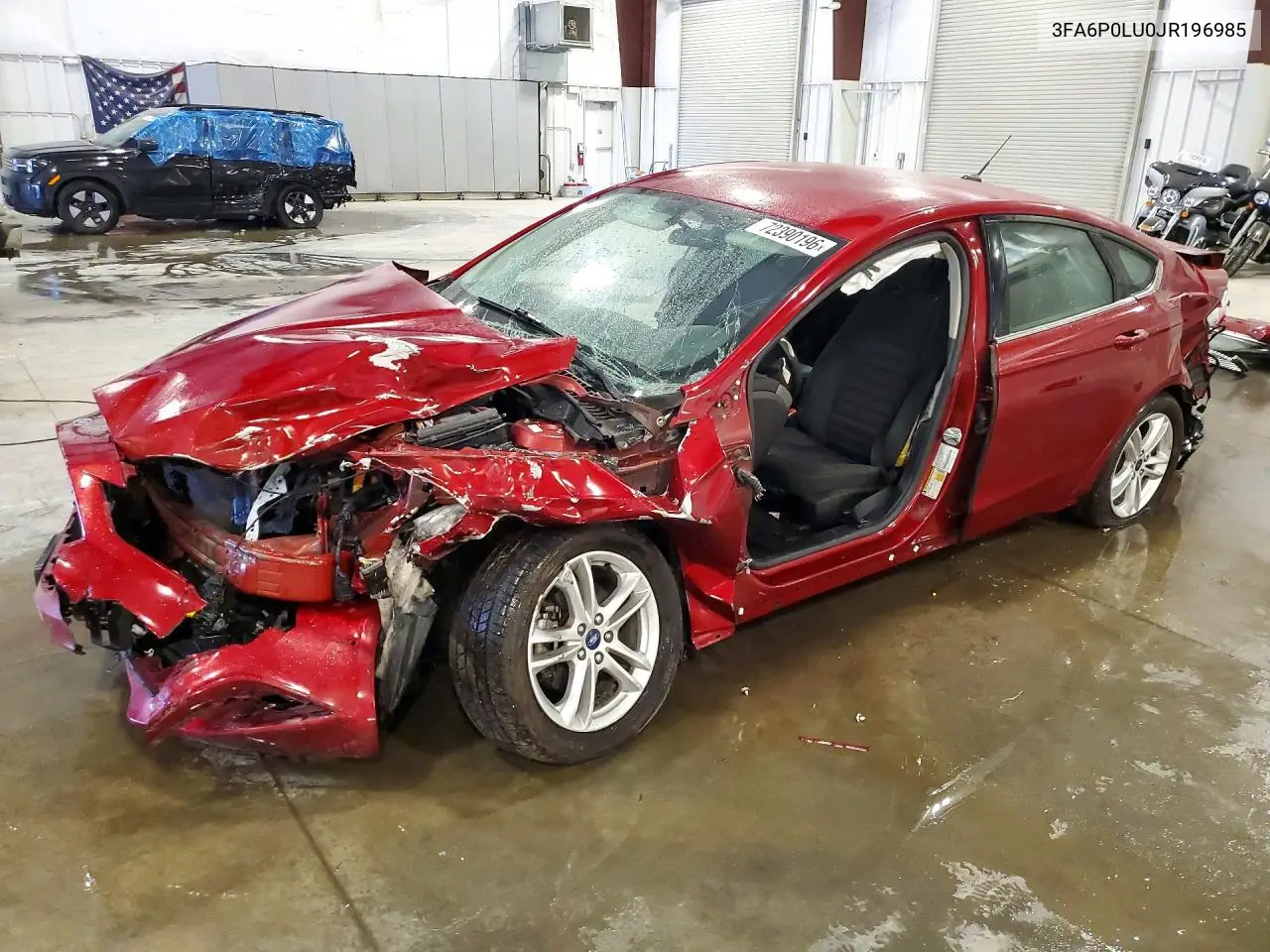 FORD FUSION 2018, VIN 3FA6P0LU0JR196985