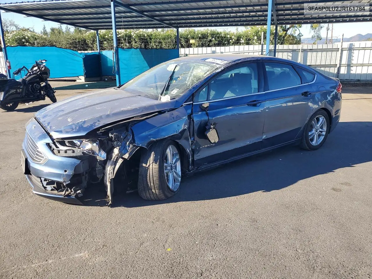 FORD FUSION 2018, VIN 3FA6P0LU2JR161784