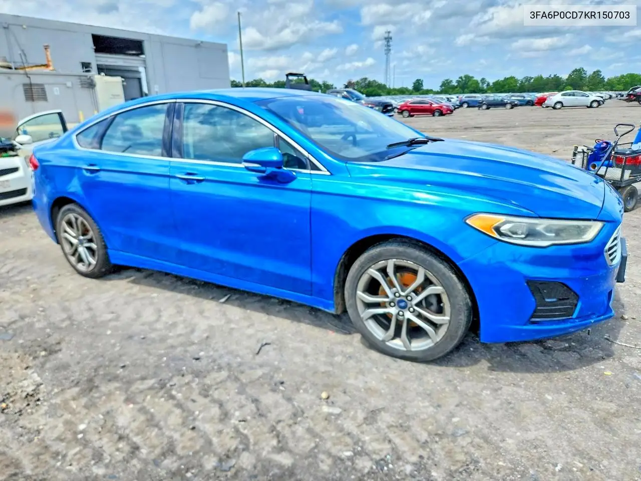 2019 FORD FUSION VIN 3FA6P0CD7KR150703 — фото 4